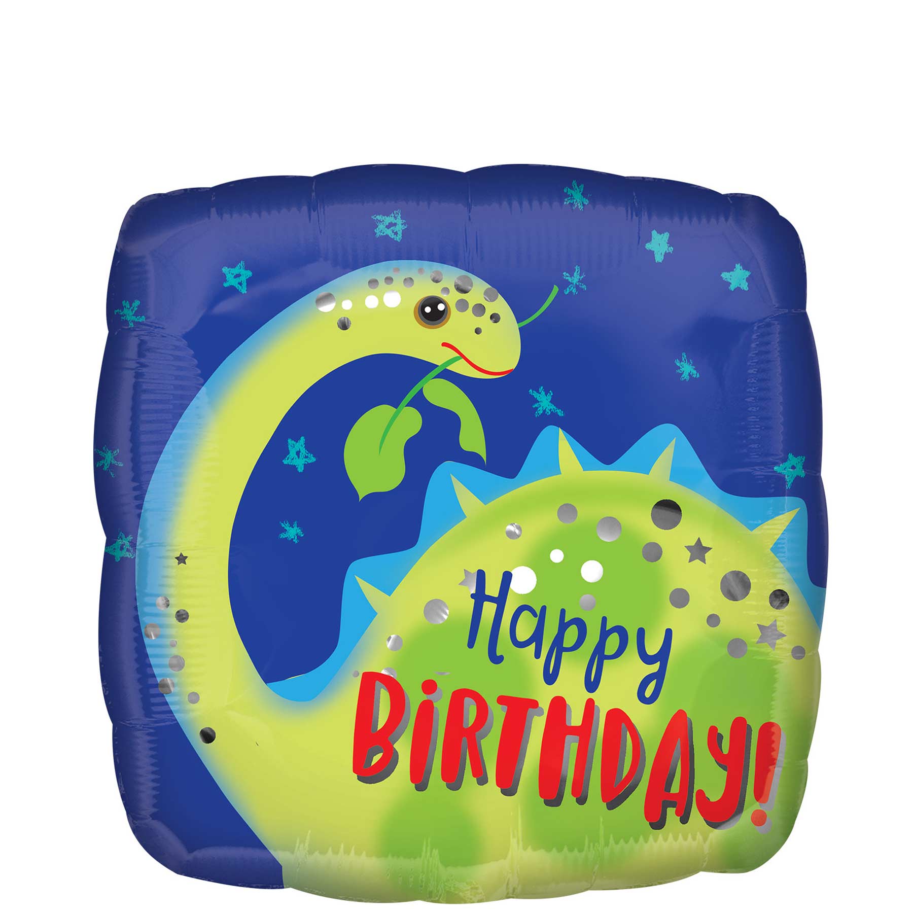 Happy Birthday Brontosaurus Foil Balloon 45cm