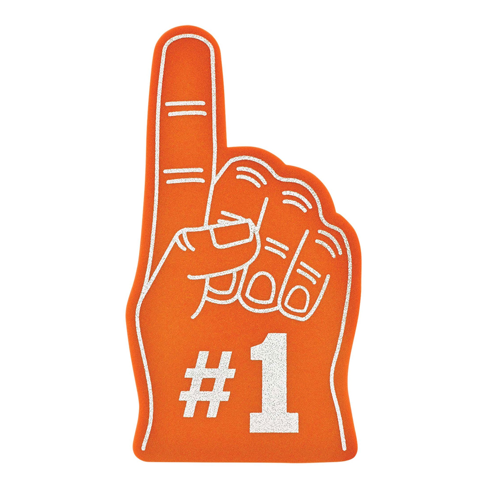 Orange Spirit Foam Finger