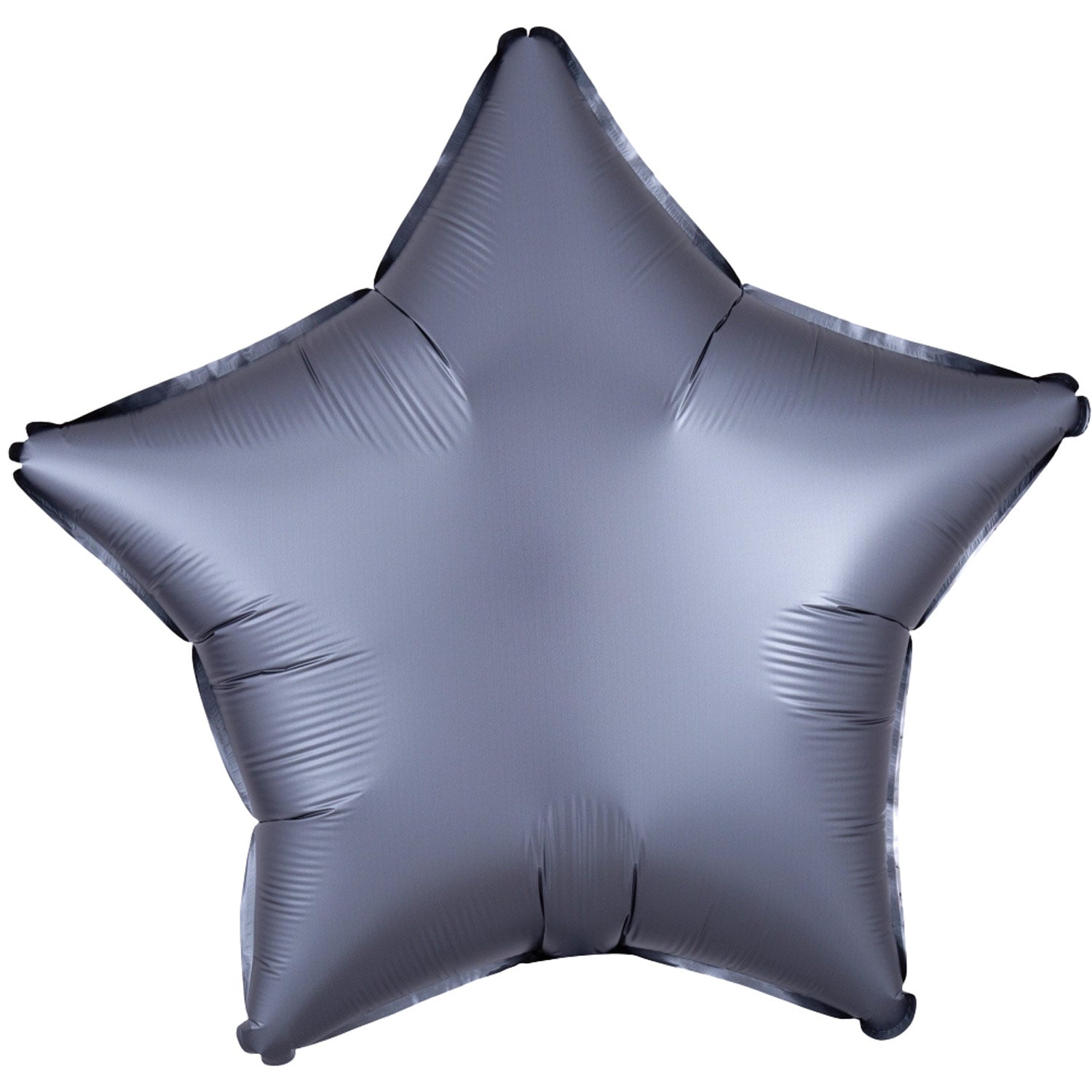 Graphite Standard Star Satin Luxe Foil Balloon 18in