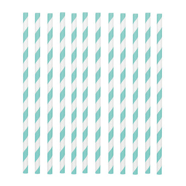 Robins Blue Egg Paper Straws 24pcs