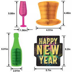 Countdown Glow Centerpiece Picks Hot-Stamped 14in, 5pcs