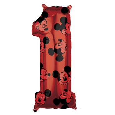 Mickey Mouse Forever Number 1 Mid-Size Shape Foil Balloon 26in