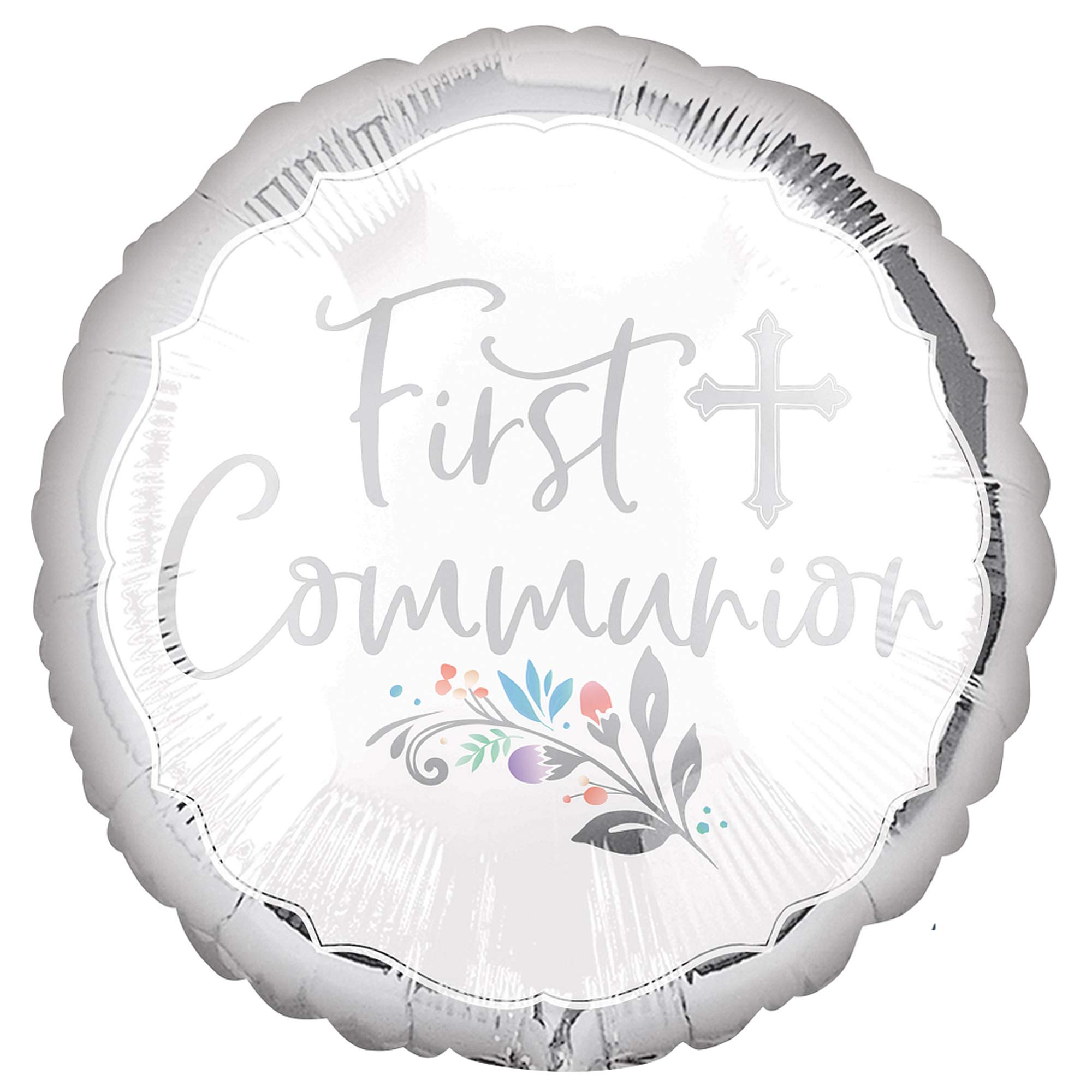 Holy Day First Communion Foil Balloon 18in
