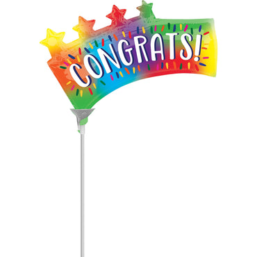 Congrats Star Banner Mini Shape 38x17cm