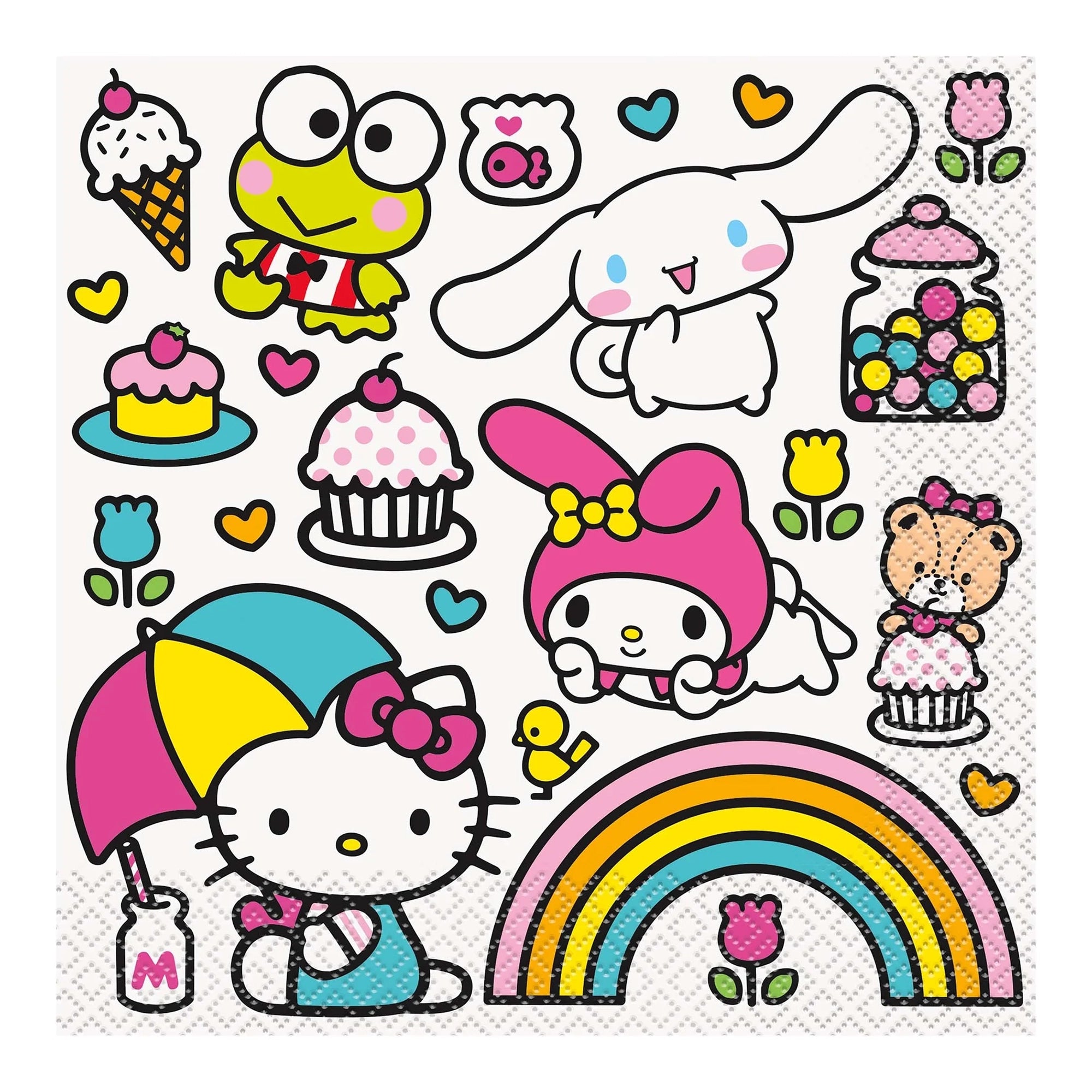 Hello Kitty and Friends Birthday Large Lunch Napkins 16pcs