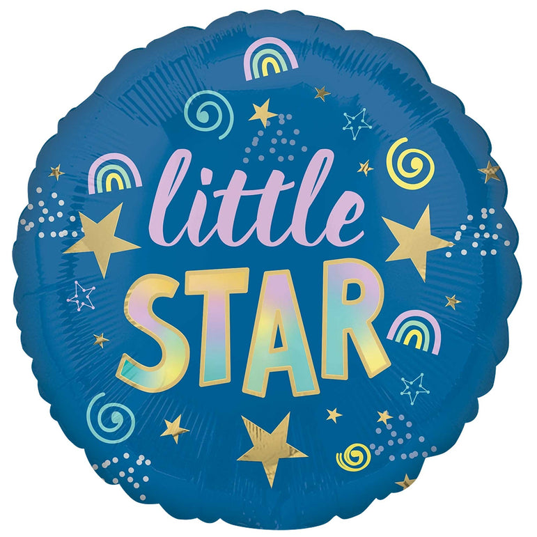 Sleepy Little Star Foil Balloon 18in