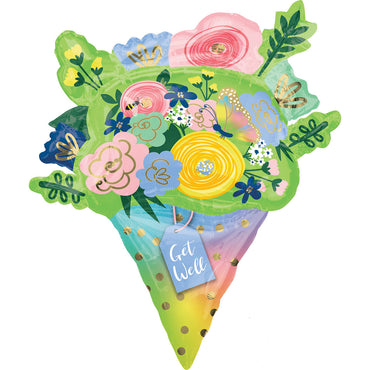 Get Well Bouquet Supershape Foil Balloon