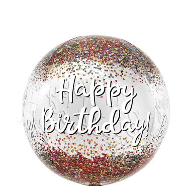 Happy Birthday Sequins Orbz Balloon 38x40cm