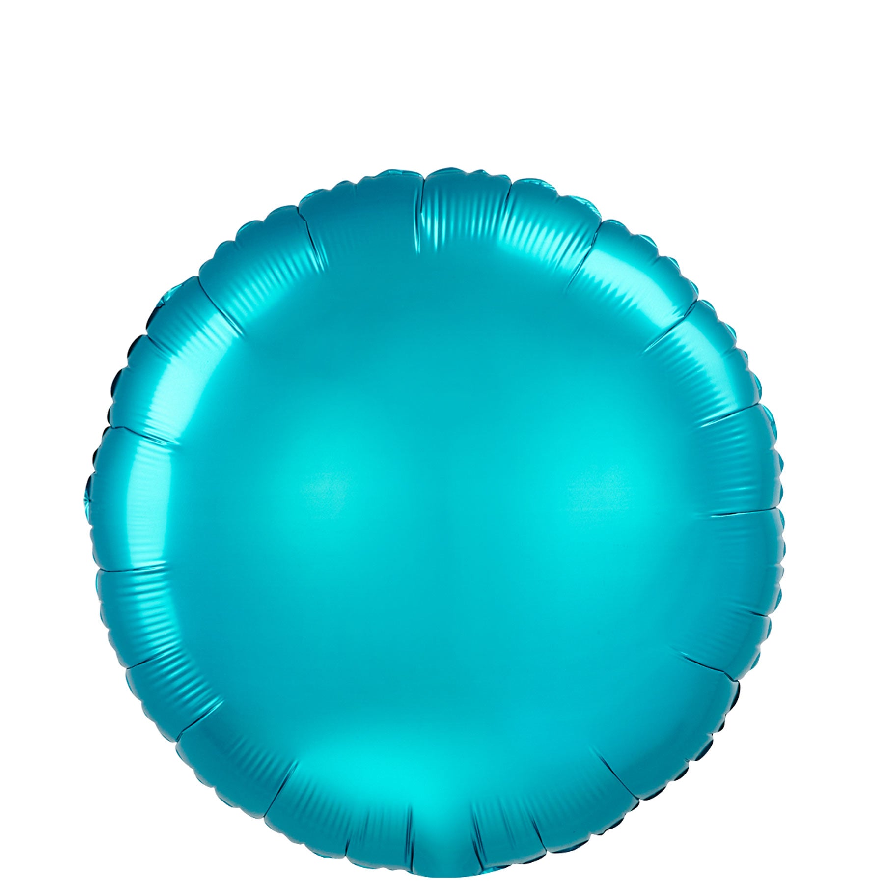 Aqua Satin Luxe Round Foil Balloon 45cm