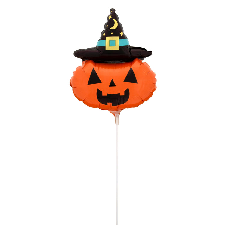Mini Shape Witchy Pumpkin Foil Balloon