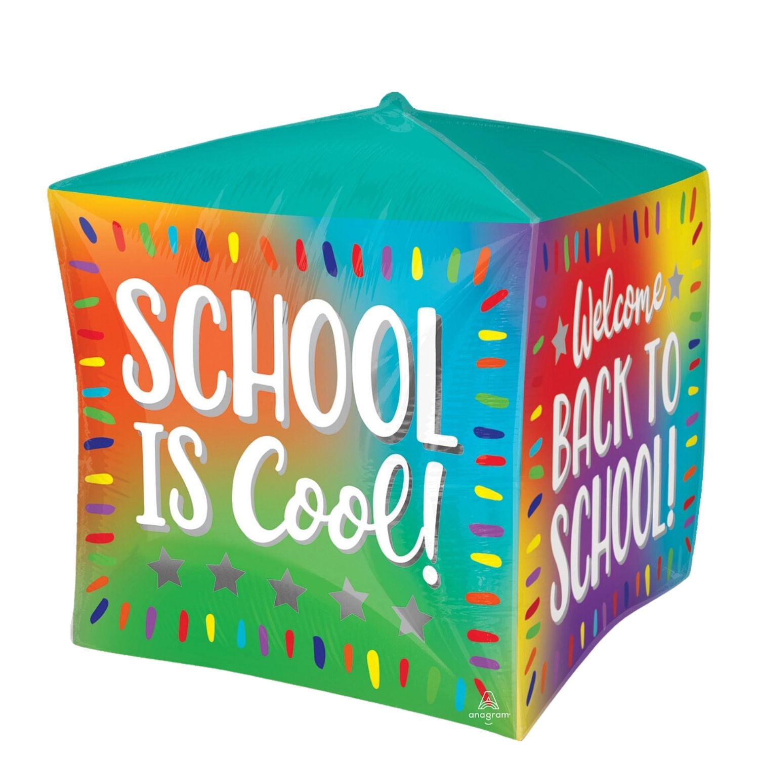 Back to School Ultra Cubez Foil Balloon