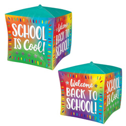 Back to School Ultra Cubez Foil Balloon