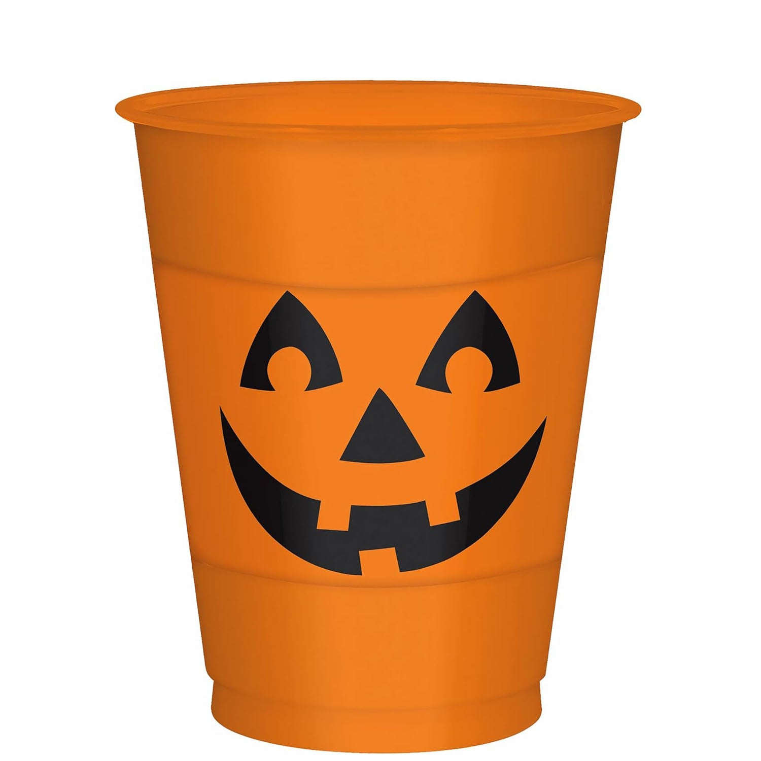 Pumpkin Plastic Cups 16oz, 25pcs