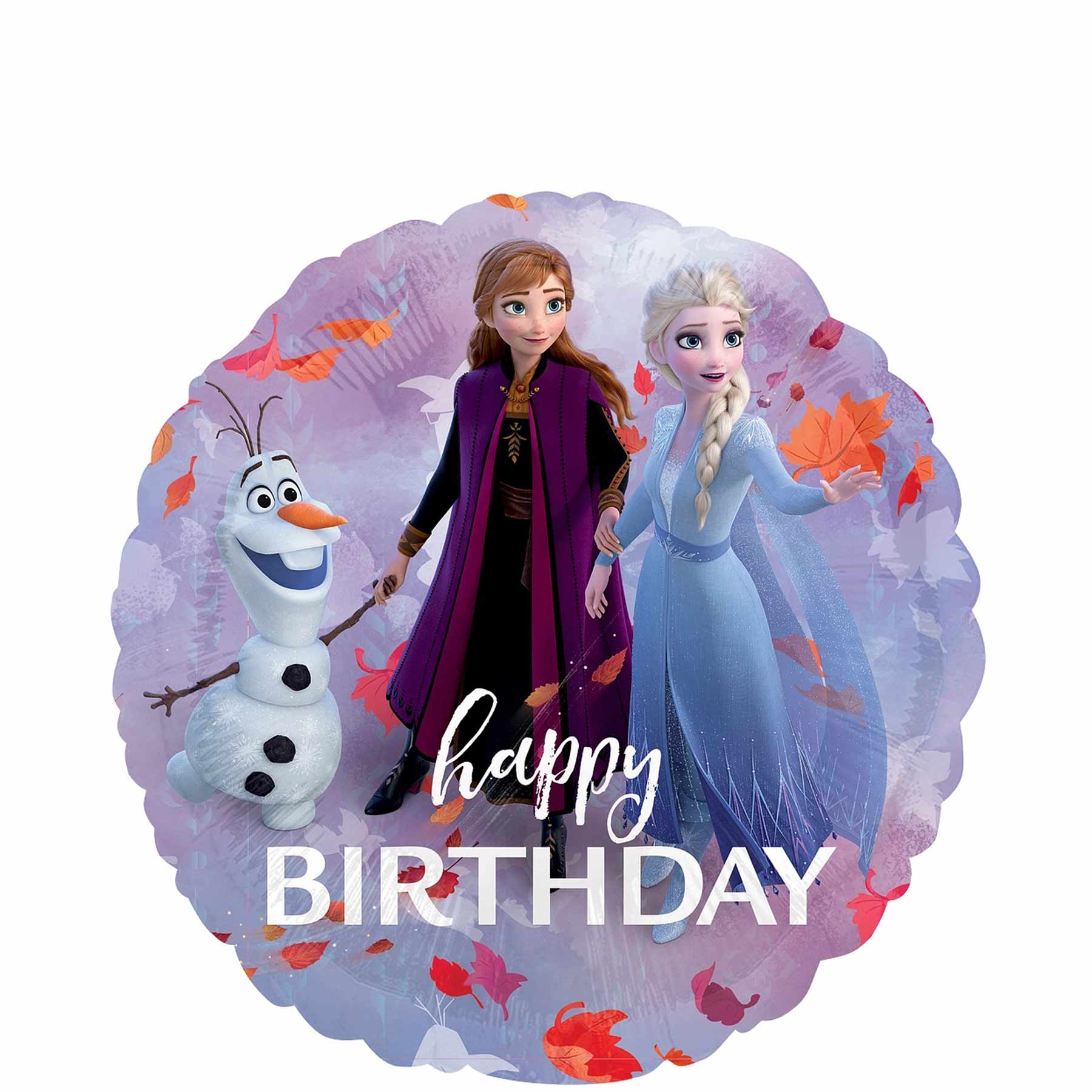 Frozen 2 Happy Birthday Foil Balloon 45cm