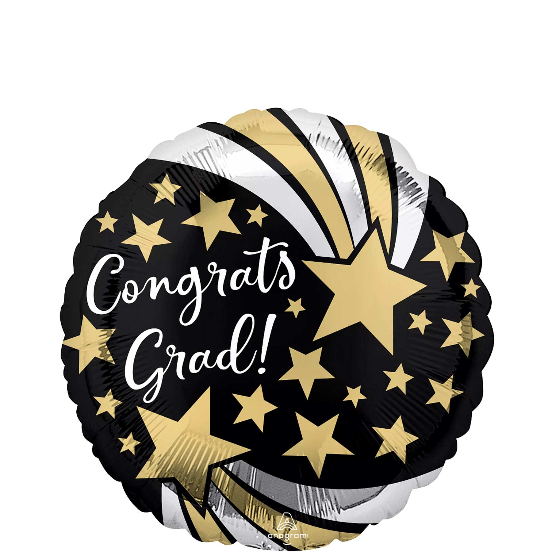 Congrats Grad Shooting Stars Foil Balloon 45cm
