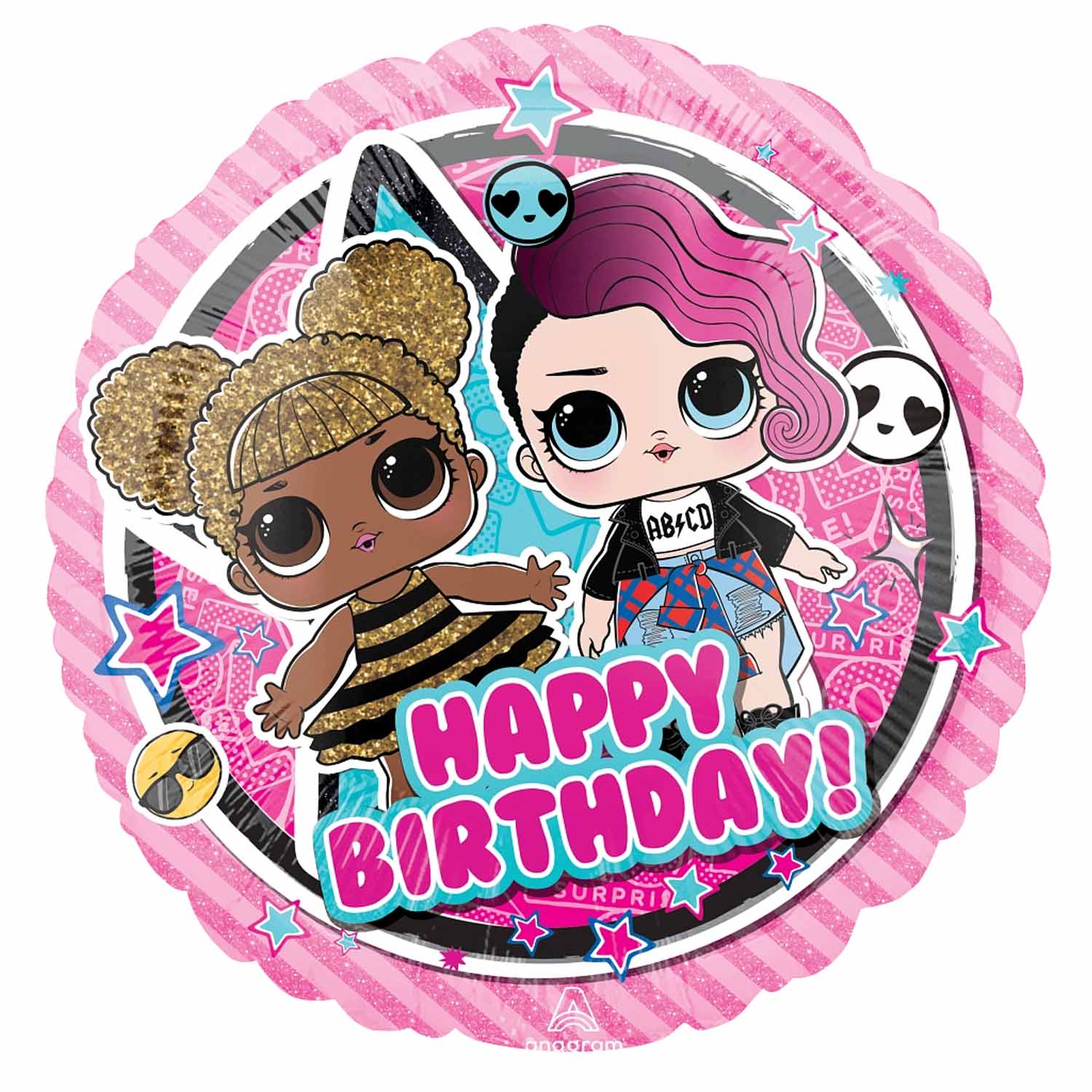 LOL Glam Birthday Foil Balloon 18in