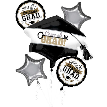 Achievement is Key Balloon Bouquet, 5pcs