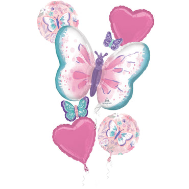 Flutter Happy Birthday Bouquet Foil Balloon