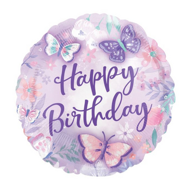 Flutter Happy Birthday Foil Balloon 45cm
