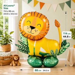 Get Wild Lion AirLoonz Balloon 114x88cm