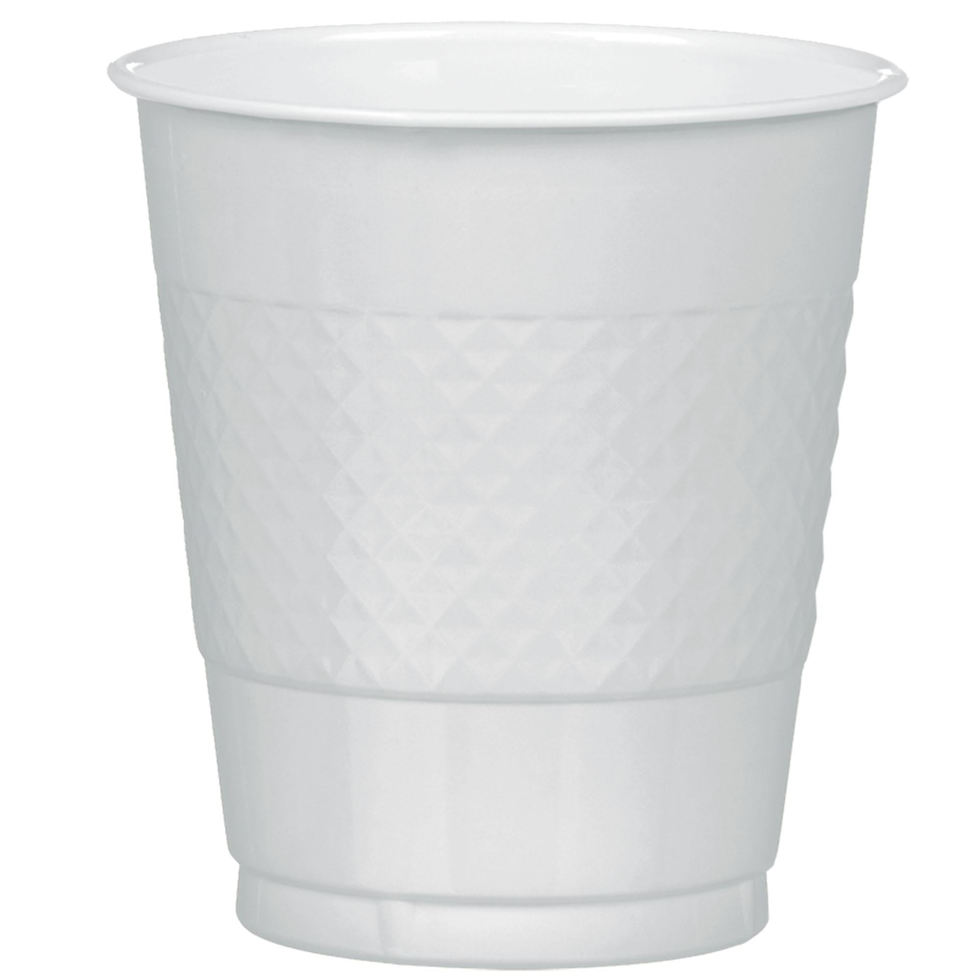 Silver Sparkle Plastic Cups 12oz, 20pcs