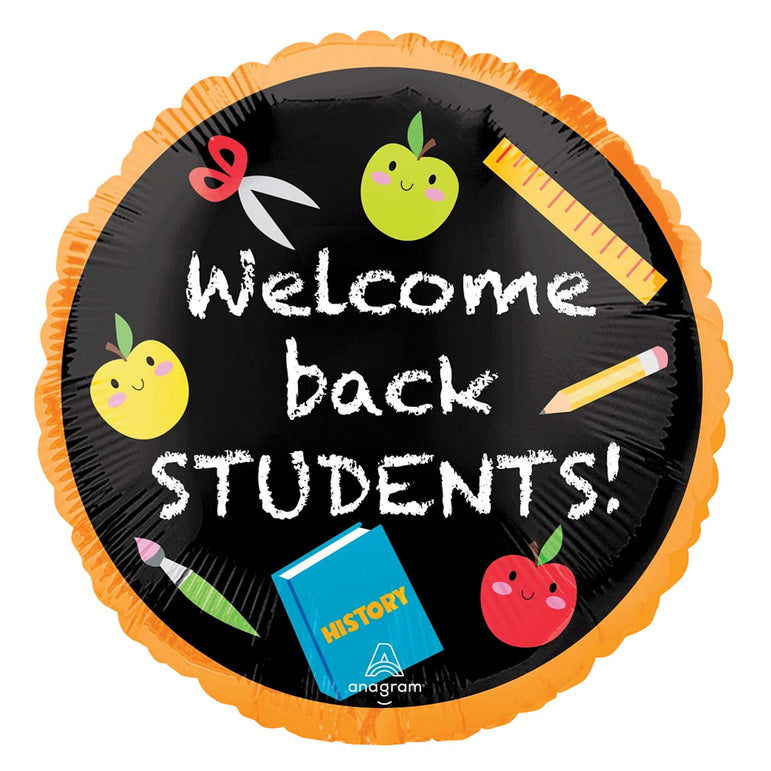 Welcome Back Students Foil Balloon 18in