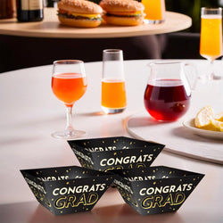 Congrats Grad Large Paper Bowls 5 in x 12 in 3pcs