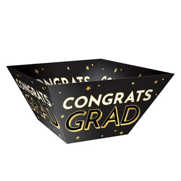 Congrats Grad Large Paper Bowls 5 in x 12 in 3pcs
