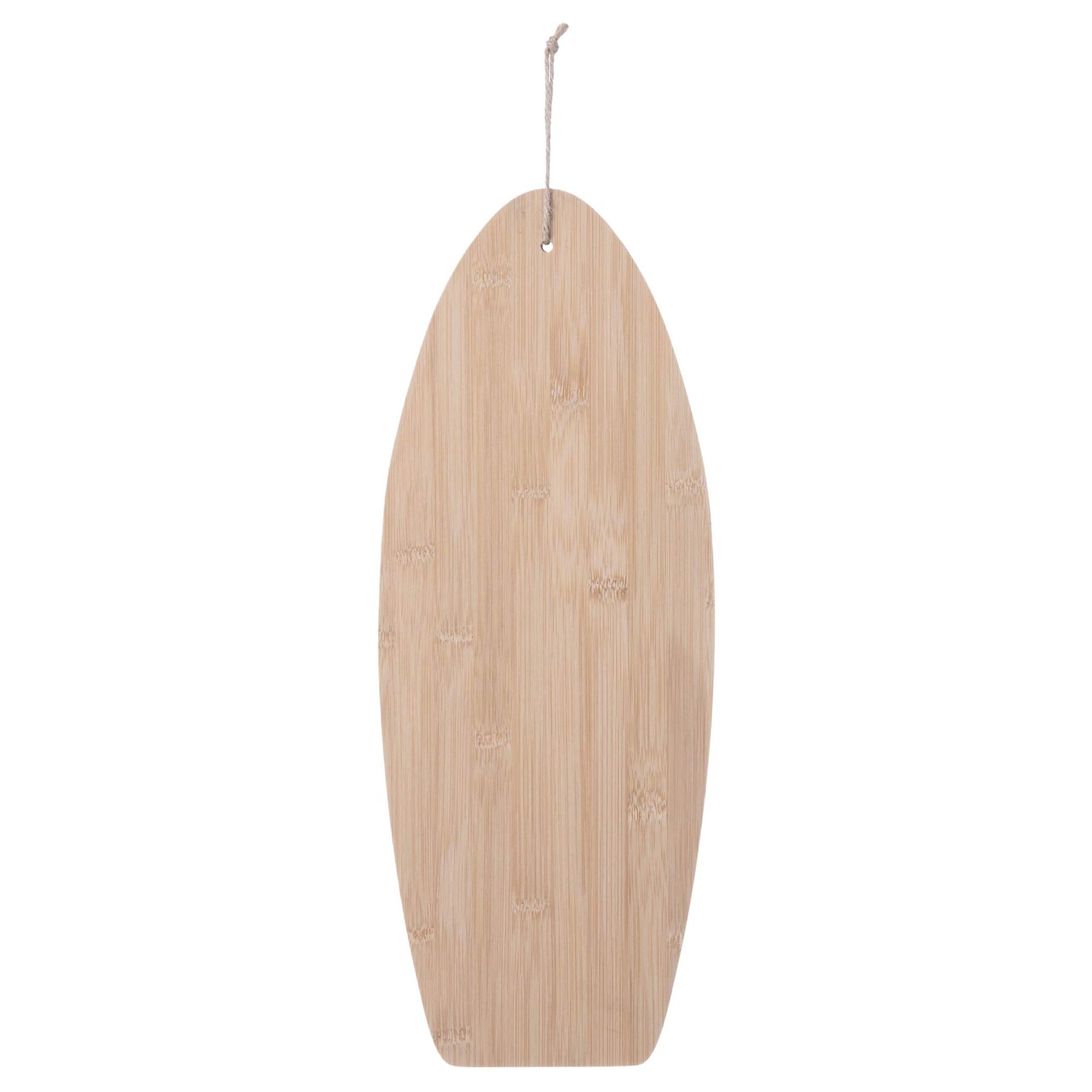 Surf Board Bamboo Serving Platter