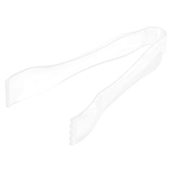 Frosty White Serving Plastic Mini Tongs 2pcs
