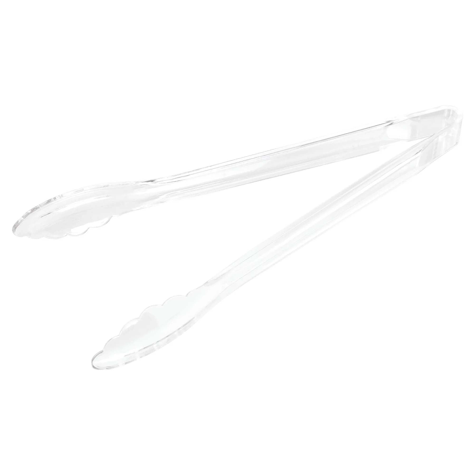 Clear Package Serving Plastic Tongs 2pcs