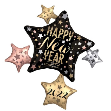 New Year Cluster SuperShape 81x88cm