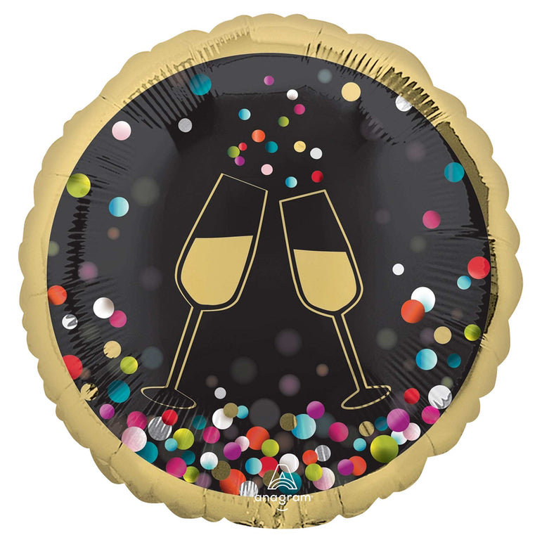 Colorful Confetti Foil Balloon 18in