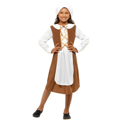 Child Tudor Girl Brown Costume