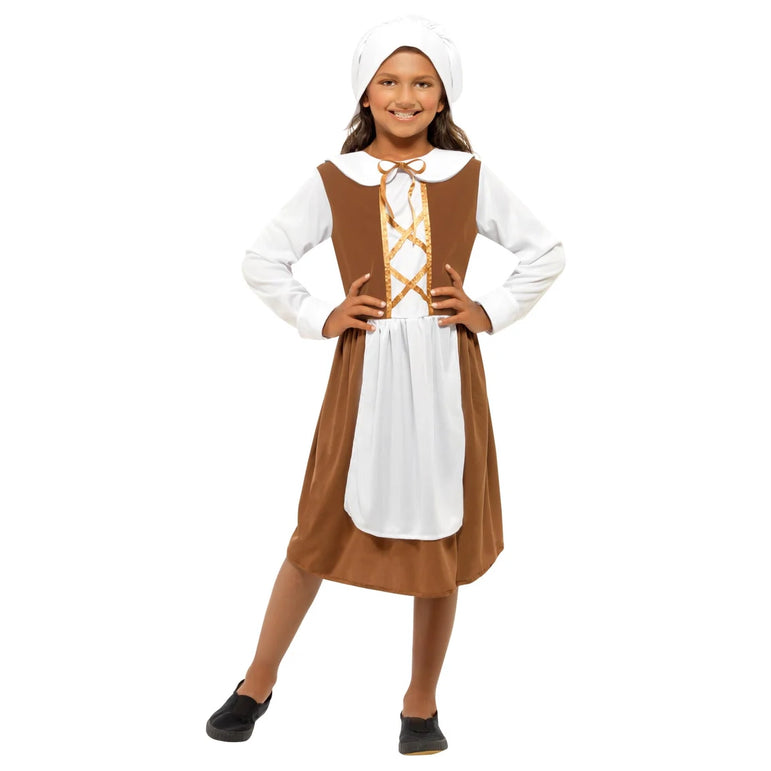 Child Tudor Girl Brown Costume