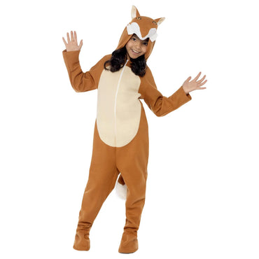 Child Fox Animal All-in-One Orange Costume