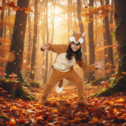 Child Fox Animal All-in-One Orange Costume