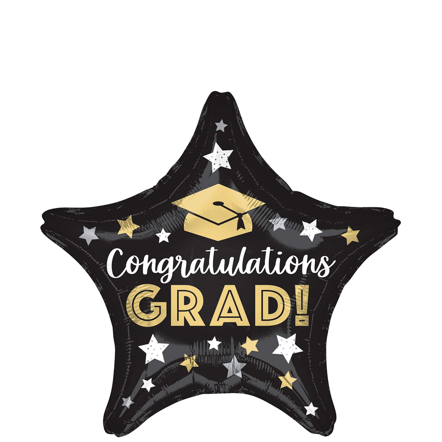 Congratulations Grad Stars Foil Balloon 45cm