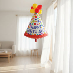 Party Hat Birthday Latex-Accented SuperShape 66x76cm