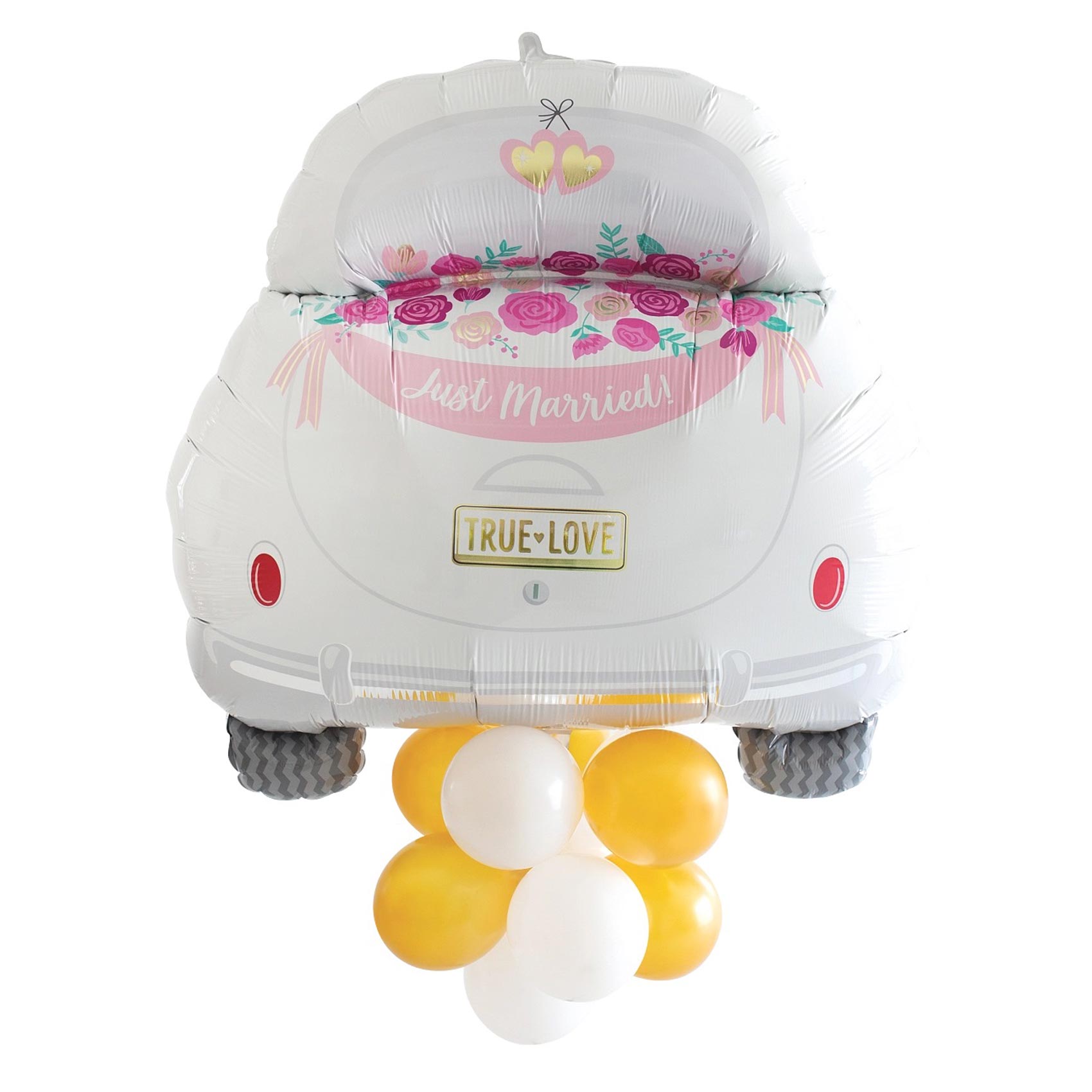 Just Married Car Latex-Accented SuperShape 71x66cm