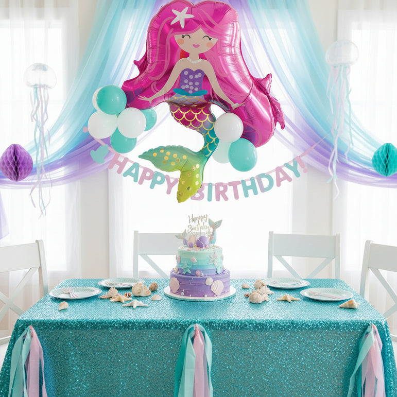 Mermaid Latex-Accented SuperShape 88x86cm