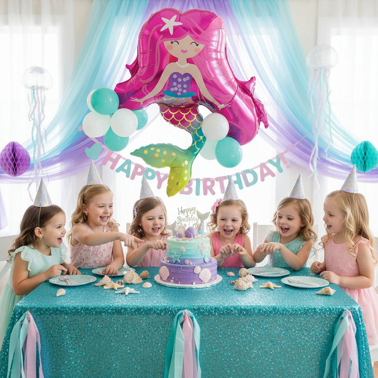 Mermaid Latex-Accented SuperShape 88x86cm