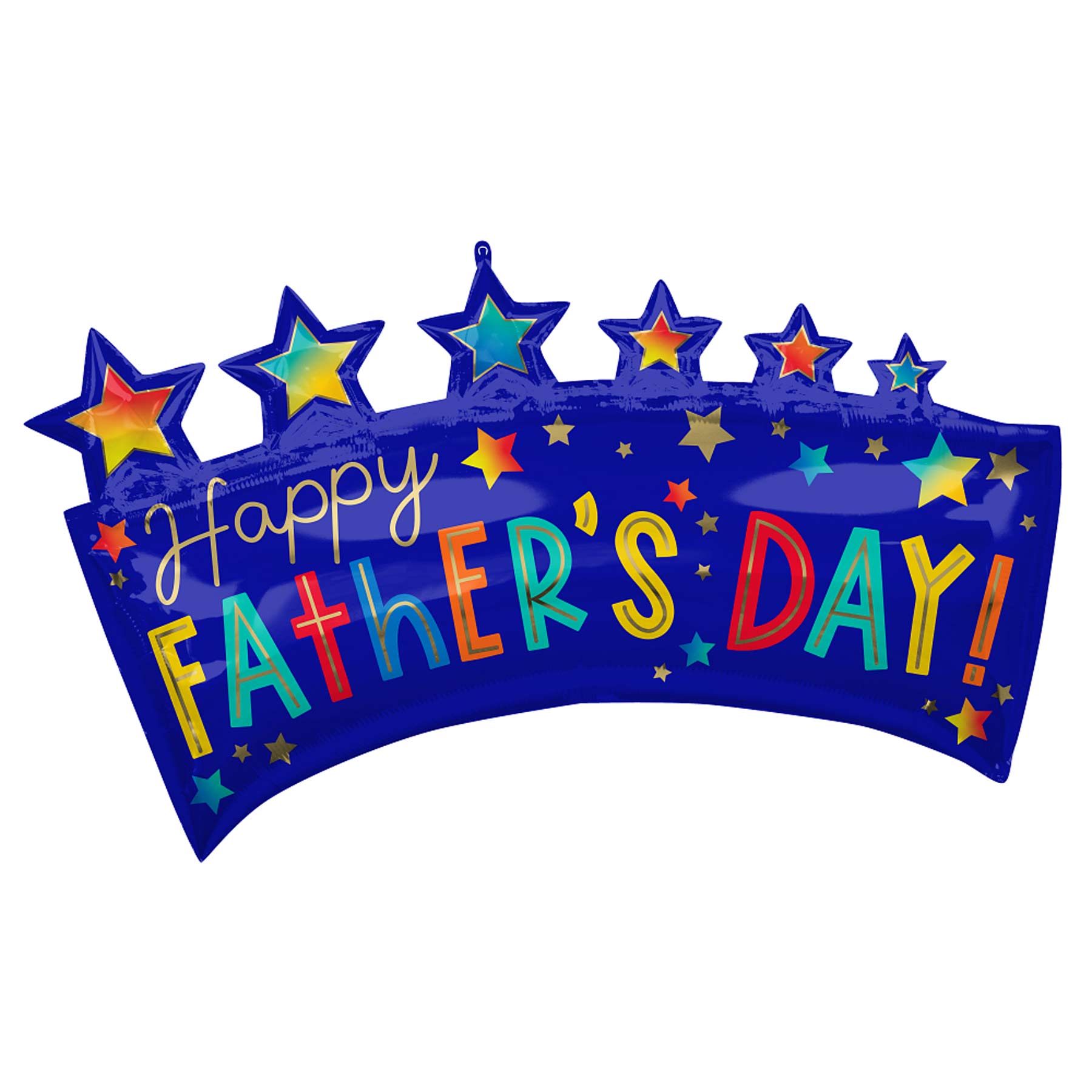 Happy Father's Day Star Banner SuperShape 86x48cm