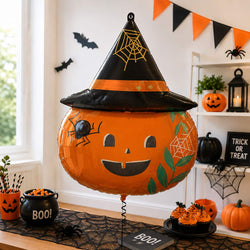 Nature in the Night Satin Pumpkin SuperShape Balloon 53x66cm