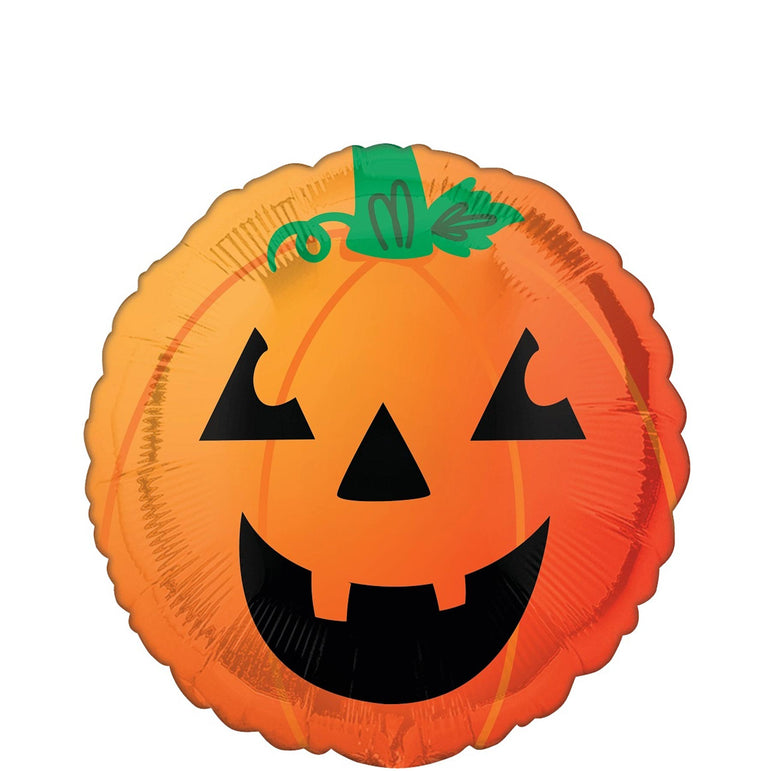 Fun & Spooky Pumpkin Foil Balloon 45cm