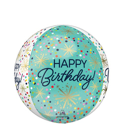 Confetti Sprinkle Birthday Orbz Balloon 38x40cm