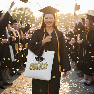 Graduation Autograph Fabric Tote Bag