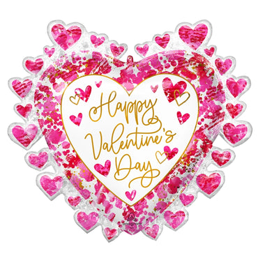 Heartful Valentines Day Supershape Foil Balloon