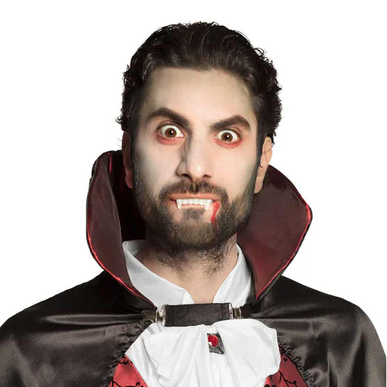 Vampire Make-Up Kit (Vampire Teeth And Blood Capsules 2pcs)