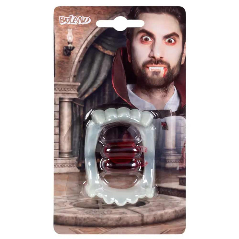 Vampire Make-Up Kit (Vampire Teeth And Blood Capsules 2pcs)